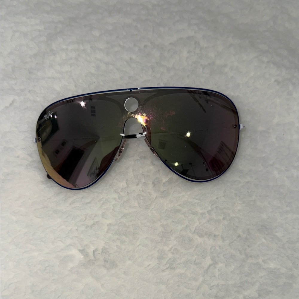 Ray-Ban Black Reflective Aviator Sunglasses